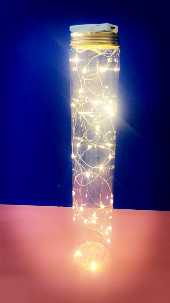علية اسطوانية بلاستيكية مع مصابيح LED ,ltjhp ومفتاح تشغيل
