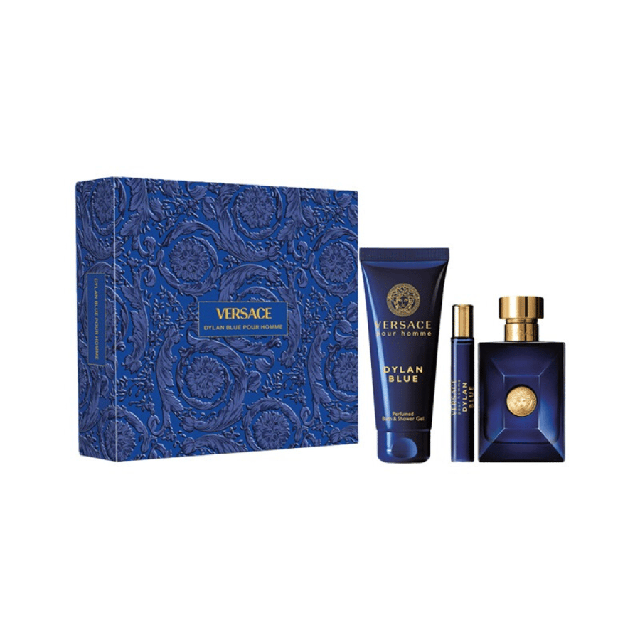 مجموعة فيرزاتشي بور هوم ديلان بلو أو دو تواليت للرجال 100مل ‚ عطر السفر 10مل ‚ باث اند شاور جل 150مل 3قطع