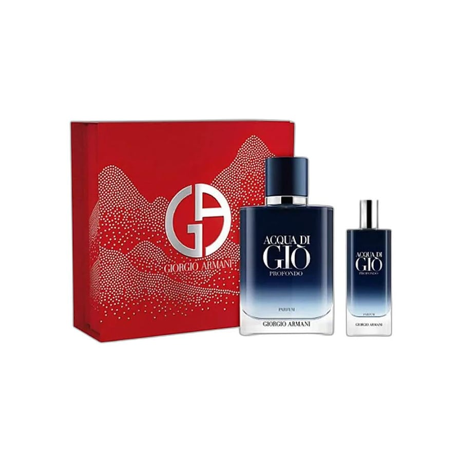 طقم ارماني اكوا دي جيو بورفندو اودي بارفيوم رجالي 100مل + عطر بخ 15 مل