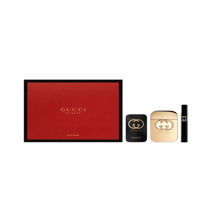 مجموعة عطر جلتي من قوتشي للنساء - او دي تواليت - 3 قطع