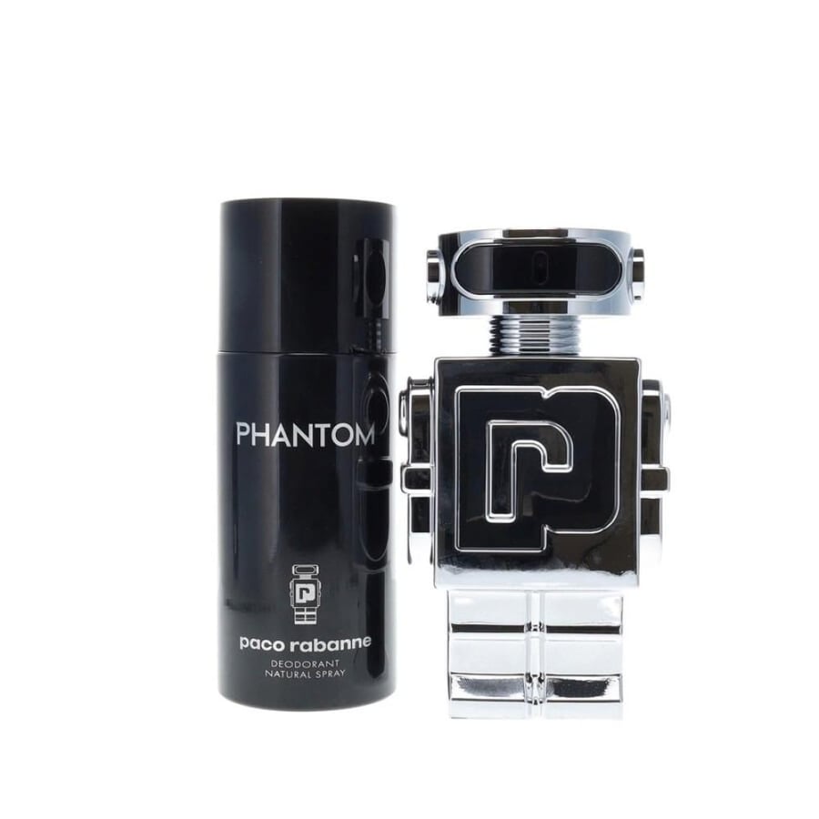 فانتوم طقم هدايا للرجال من باكو رابان (عطر 100 مل + مزيل عرق 250 مل)