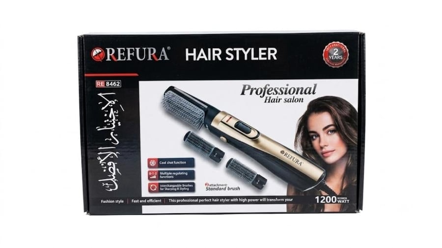 مصفف ومجفف الشعر REFURA بقوة 1200 واط