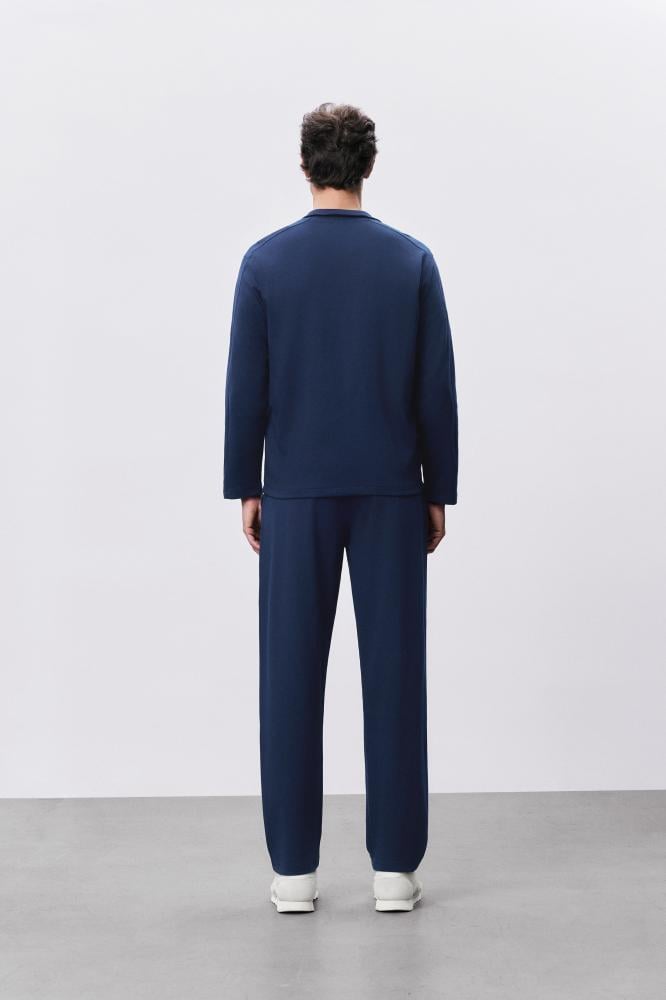 Men’s Blue Piqué Jacket