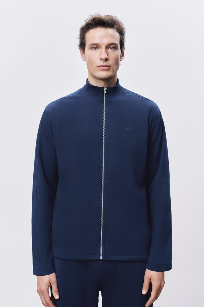 Men’s Blue Piqué Jacket