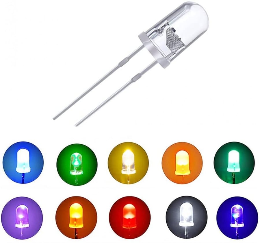 مصباح شفاف LED  5MM