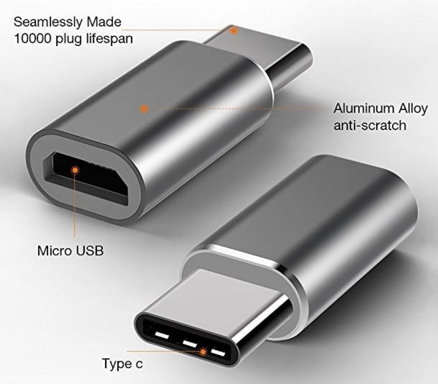 محول micro USB  إلى USB type C- متجر جيم الالكترونيات