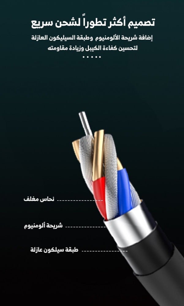 كيبل تايب سي إل تي 45- 3امبير من ووبو