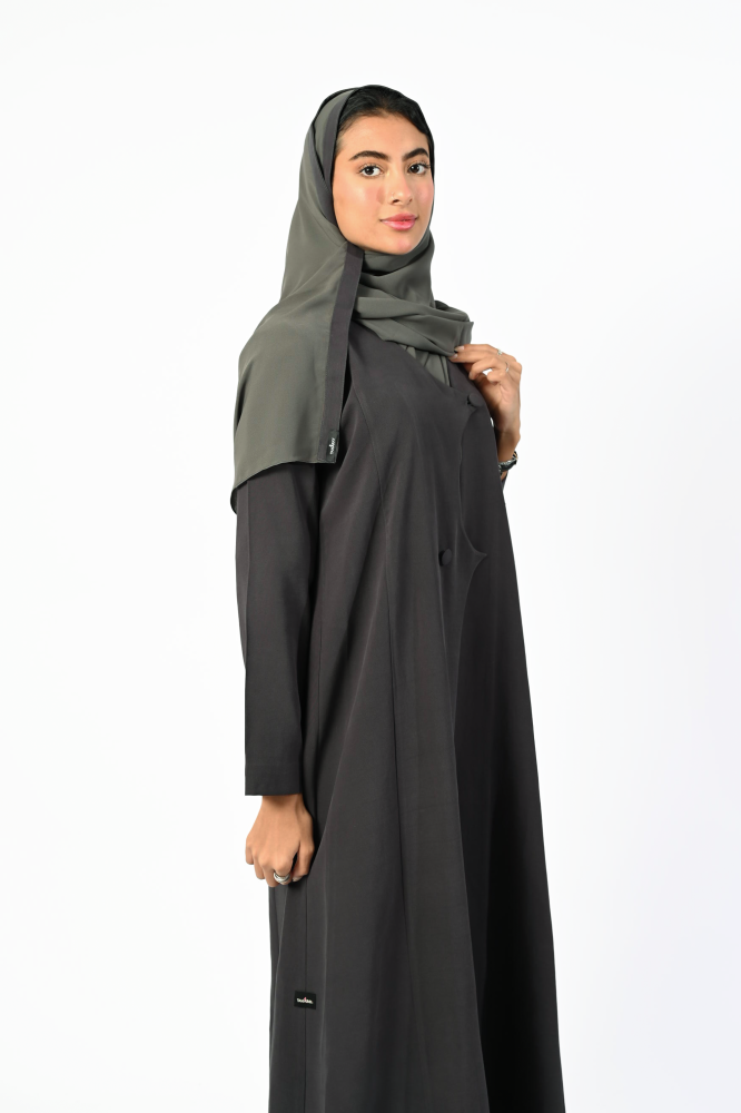 عباية بالطو كريب بأزرار