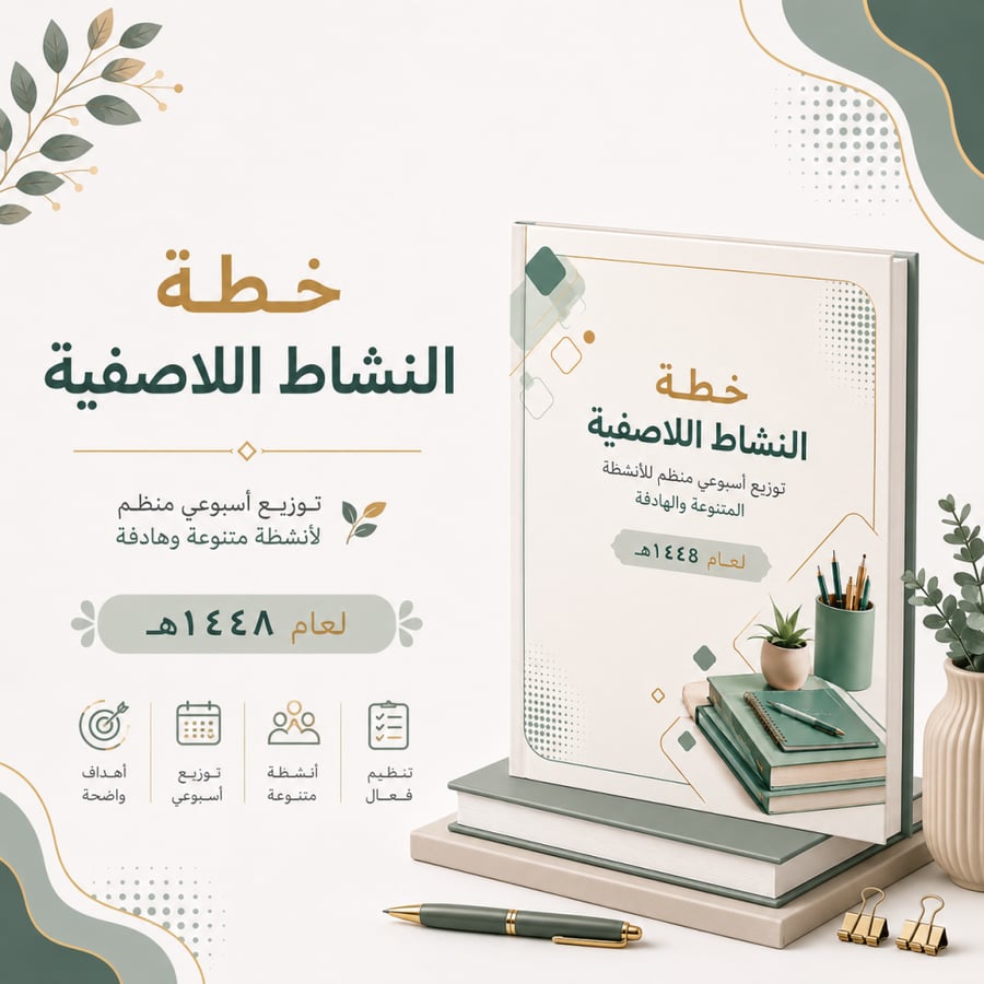 خطة النشاط اللاصفي ( الغربية) 1448