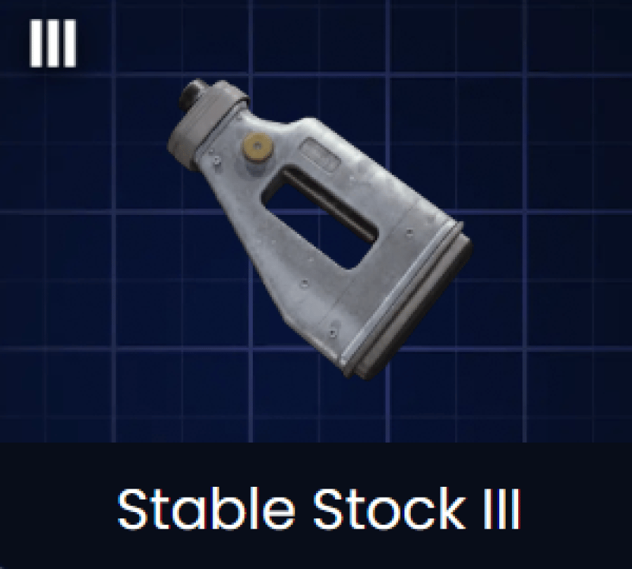 Stable Stock III Blueprint