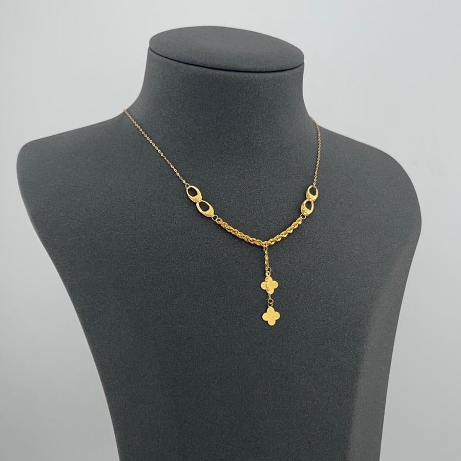 Soft pure gold necklace