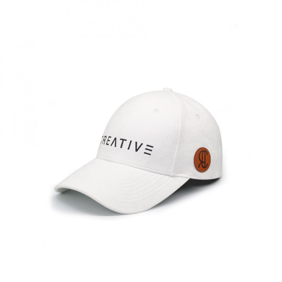 Creative Leather Belt Cap - White