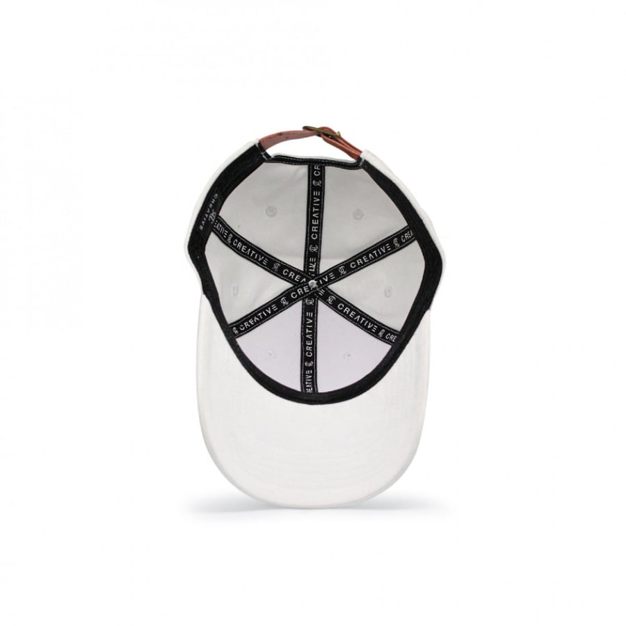 Creative Leather Belt Cap - White