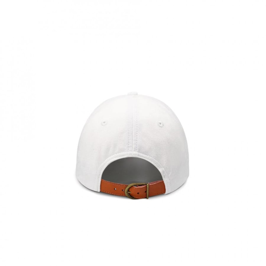 Creative Leather Belt Cap - White