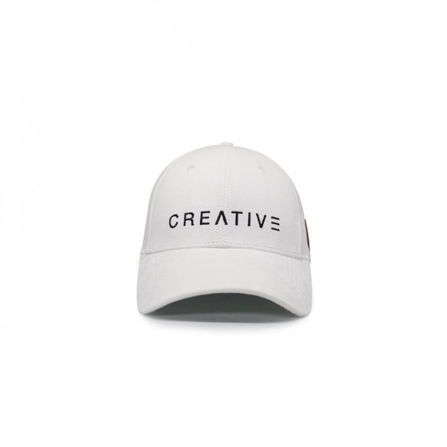 Creative Leather Belt Cap - White