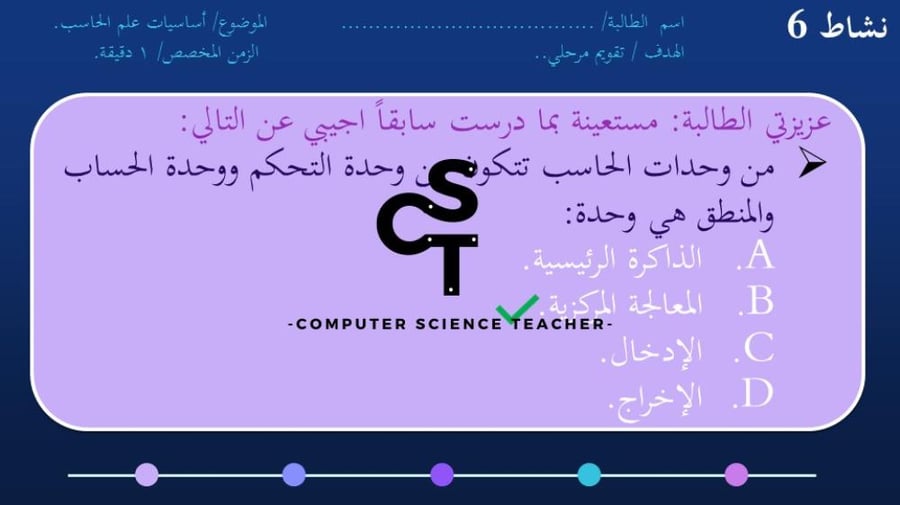 عرض تقنية رقمية 1-1 ثانوي-الوحدة 1- الدرس الثالث : أنظمة التشغيل - جزء1