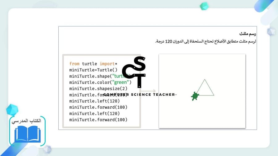 الرسم باستخدام البرمجة جزء (2) -عرض مهارات رقمية للصف الأول المتوسط