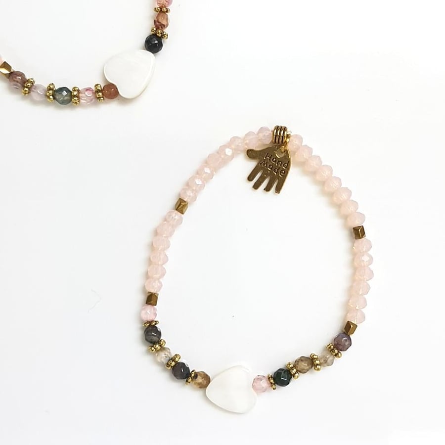 Coral bracelet - Kharbazi made of natural stones