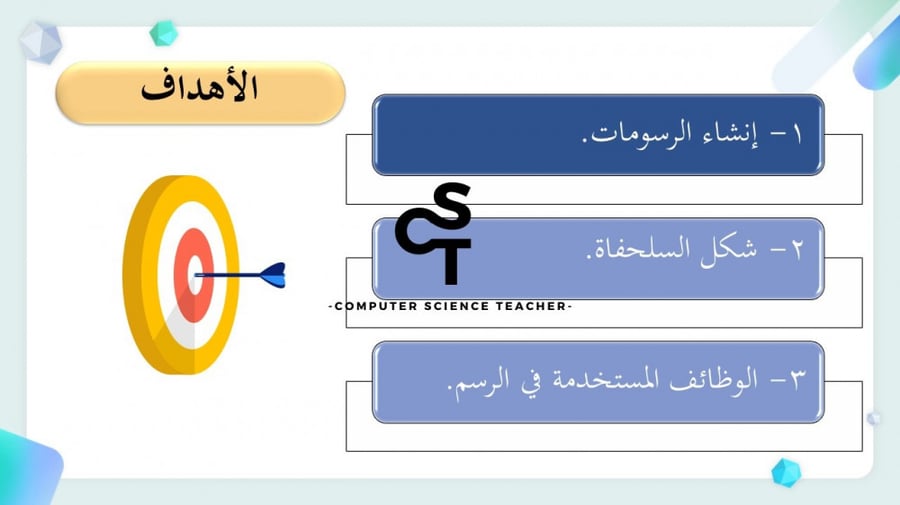 الرسم باستخدام البرمجة جزء (1) -عرض مهارات رقمية للصف الأول المتوسط