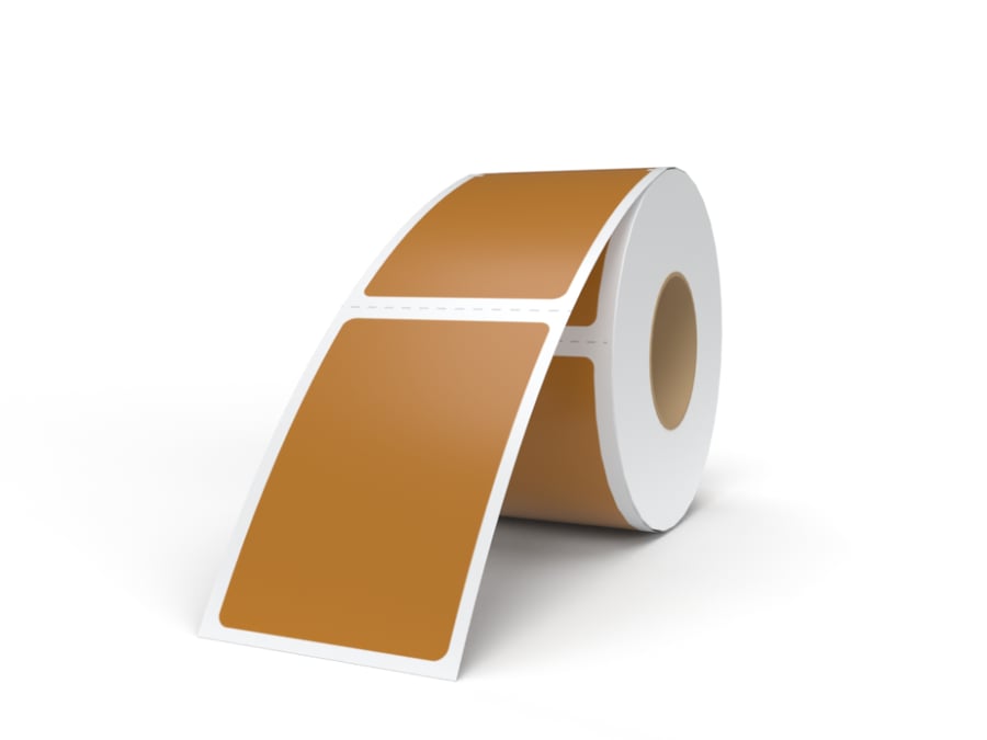 Thermal adhesive printing paper suitable for shipping labels brown Thermal Roll Labels brown 100x150mm, (4x6inch)