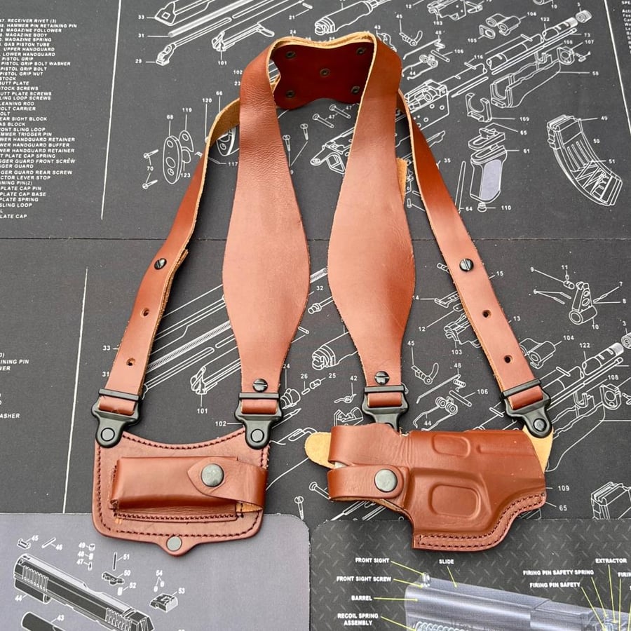 Soldier pistol half leather interior - similar to American caliber 7mm