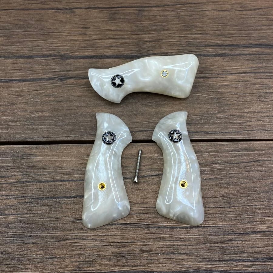Brazilian-style pistol handles similar to ivory