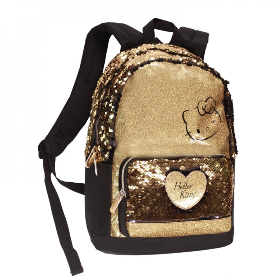 شنطة ظهر 16 انش ذهبي مع مقلمية - هيلوكيتي Hello Kitty Backpack
