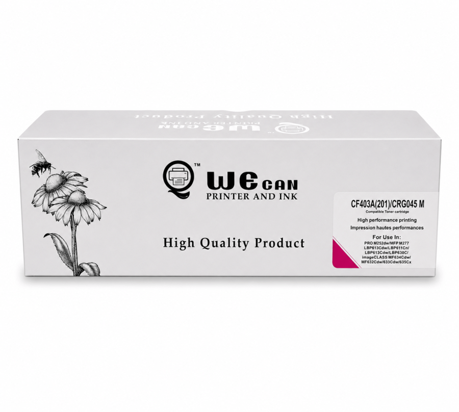 حبر وي كان  201A أحمر - أرجواني CF403A  لطابعات اتش بي ليزر  -  TONER WE CAN 201A MAGENTA CF403A