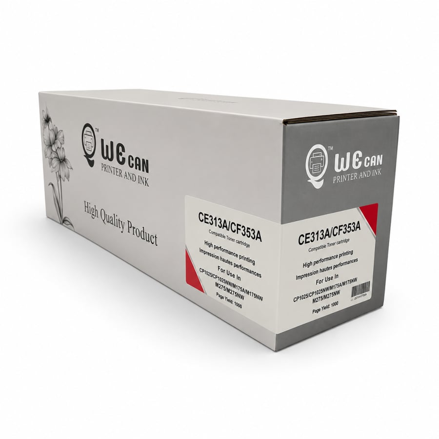 حبر وي كان 126A ليزر أحمر - ارجواني  لطابعات اتش بي  وكانون ليزر ملونه  - /TONER  WE CAN 126A MAGENTA CE313A/ CEF353A