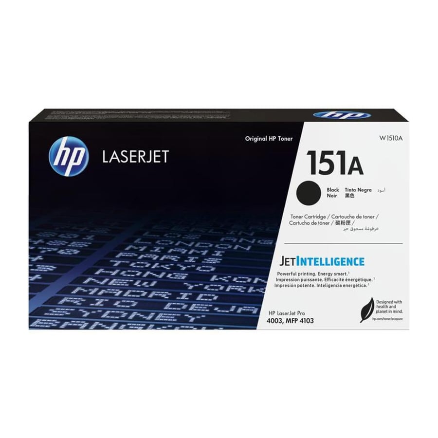 حبر اتش بي ليزر 151A أسود أصلي لطابعات اتش بي ليزر - TONER HP 151A BLACK LASERJET W1510A