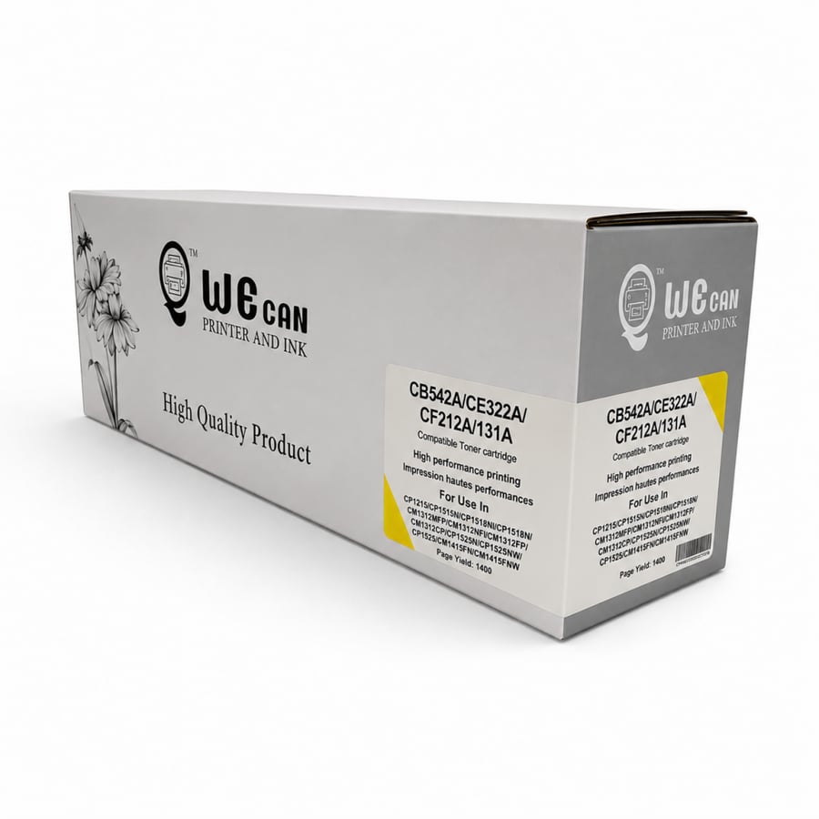 حبر وي كان ليزر 131A أصفر  لطابعات اتش بي ليزر ملونه -  TONER WE CAN 131A YELLOW CF212A