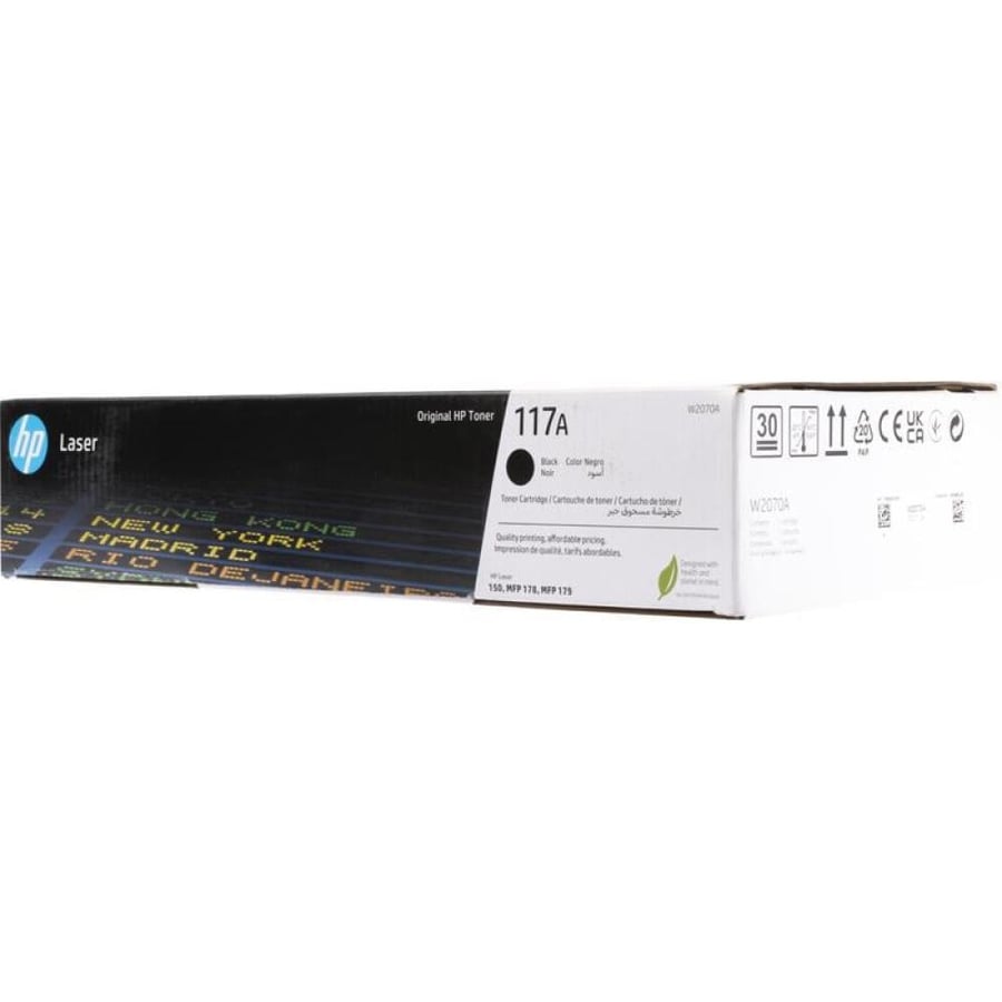 حبر اتش بي ليزر 117A أسود أصلي  لطابعات اتش بي ليزر ملونه  - TONER HP 117A BLACK W2070A