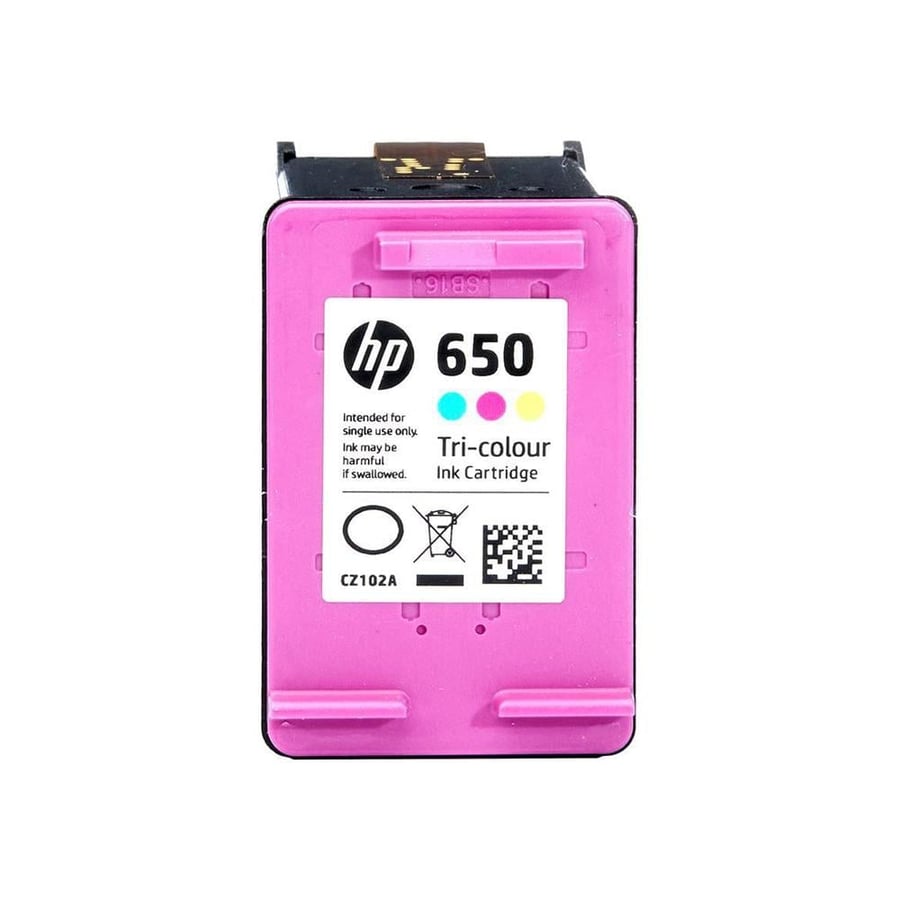 خرطوشة حبر سائل ألوان HP 650 عالي الإنتاجية - CZ102AK