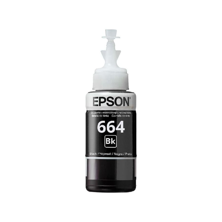 قارورة حبر ابسون INK EPSON T664 أسود أصلي - EcoTank Ink Bottle BLACK