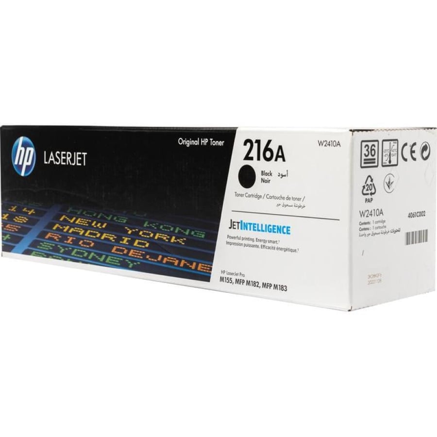 حبر اتش بي ليزر 216A أسود أصلي  لطابعات اتش بي ليزر ملونه  - TONER HP 216A BLACK W2410A