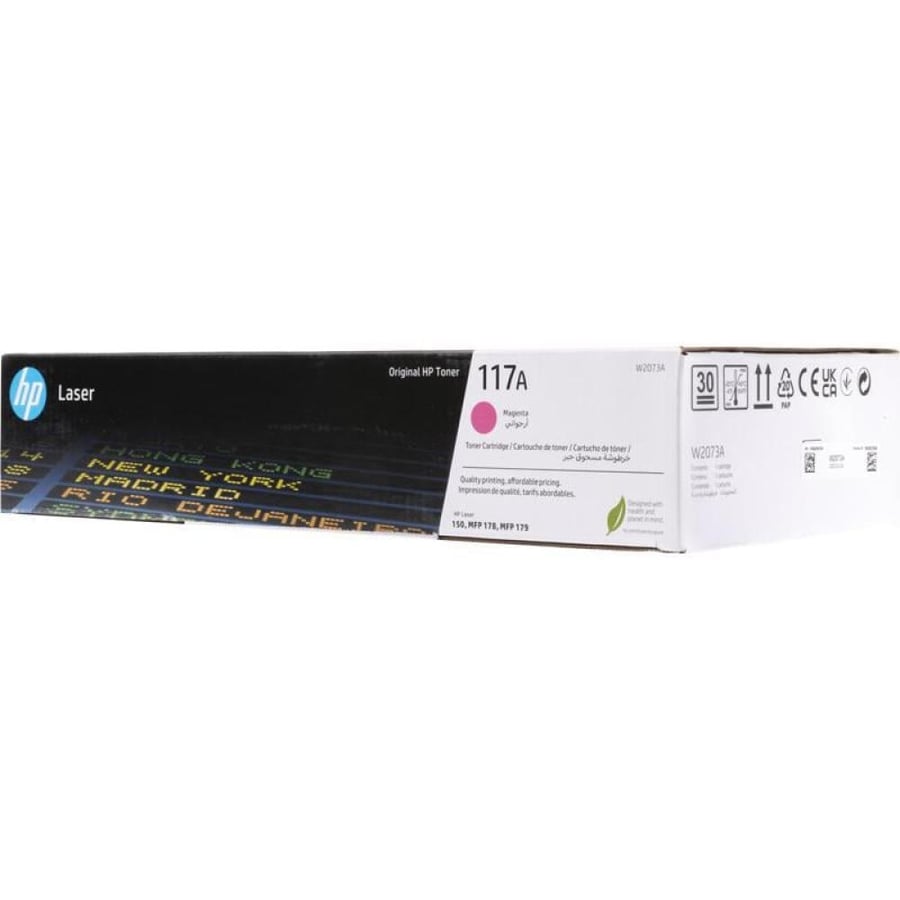 حبر اتش بي ليزر 117A أرجواني أصلي  لطابعات اتش بي ليزر ملونه  - TONER HP 117A MAGENTA W2073A