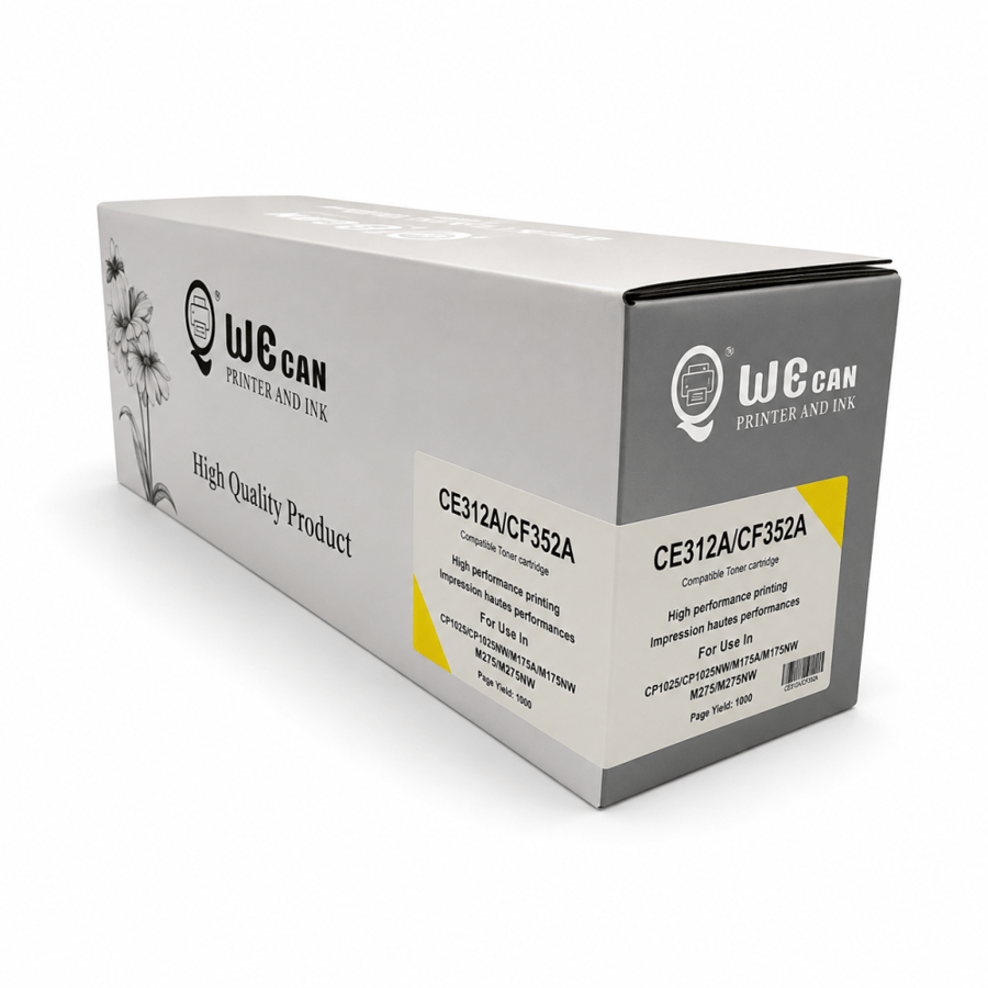 حبر وي كان 126A ليزر أصفر  لطابعات اتش بي  وكانون ليزر ملونه  - /TONER  WE CAN 126A YELLOW CE312A/ CEF352A