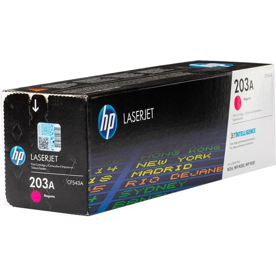 حبر اتش بي ليزر 203A أرجواني أصلي لطابعات اتش بي ليزر ملونه - TONER HP 203A MAGENTA CF543A