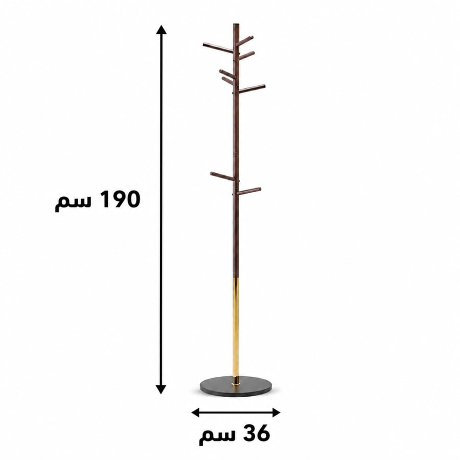 علاقة ملابس باللون كوفى و جولدمقاس 190× 36 سم