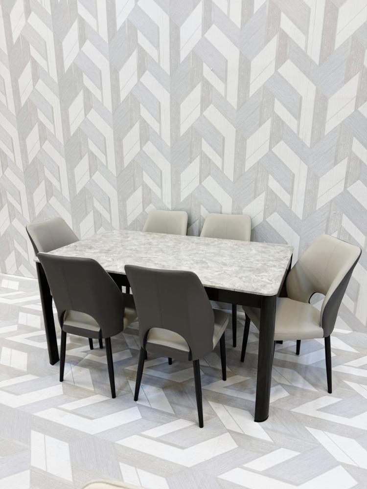 Dining table set with 6 chairs