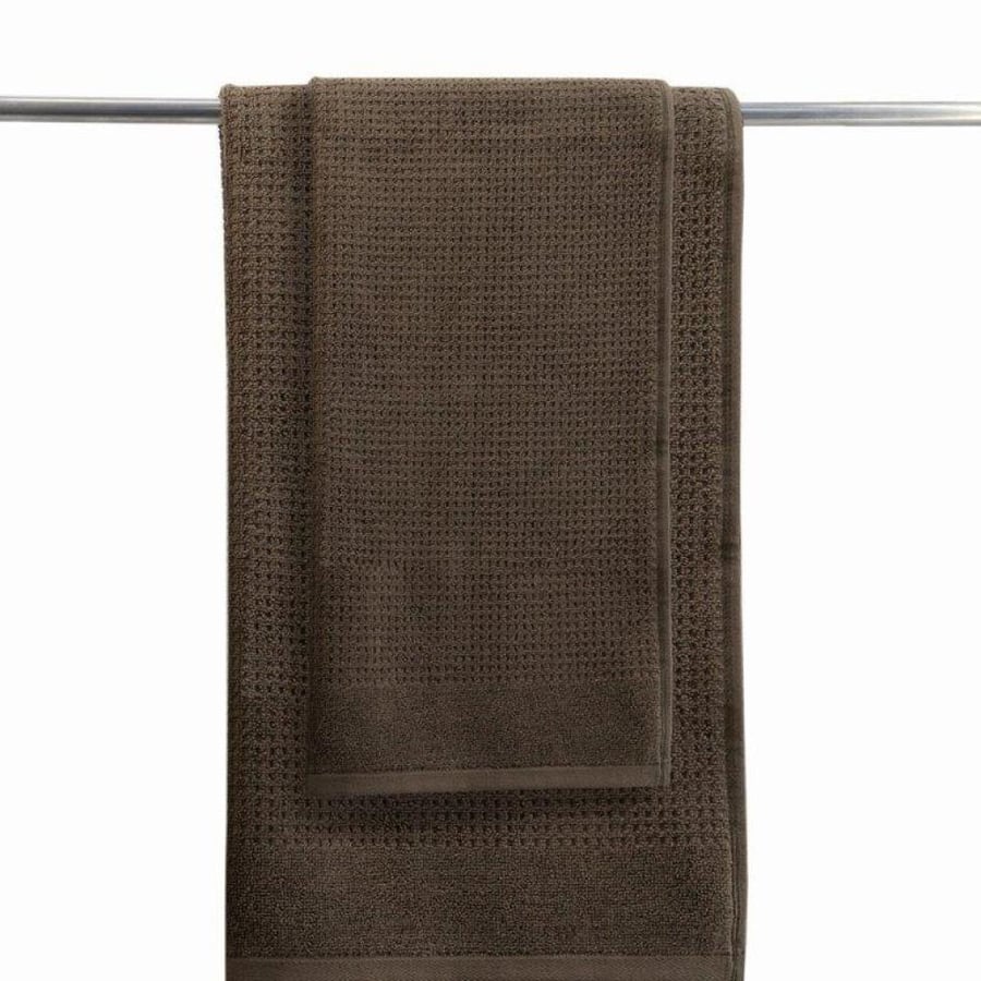 Cannon Cotton Waffle Towel 70×140 cm - Brown