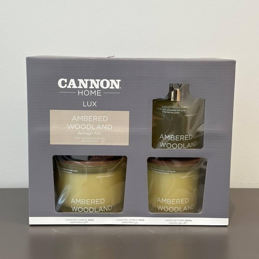 Canon Home Fragrance Set with Amber Forest Scent
