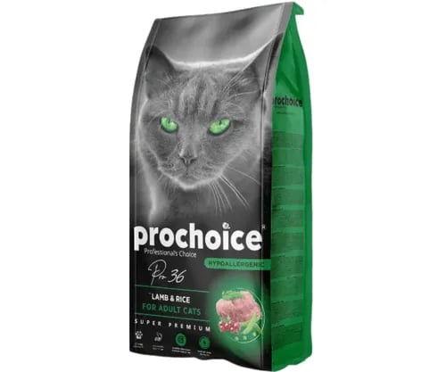 Pro Choice adult cat food with lamb and rice 2 kg