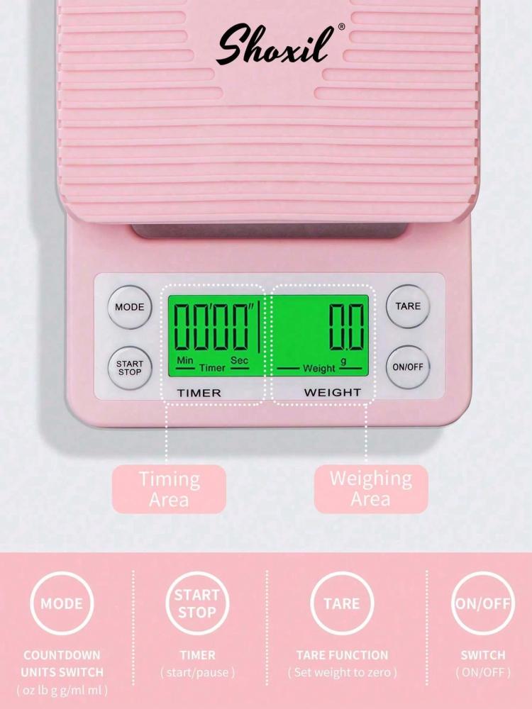 ميزان قهوة shoxil بمؤقت وشاشة LCD