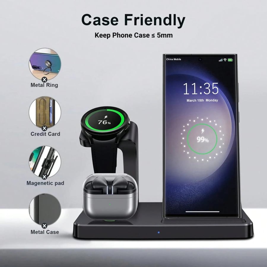 محطة شحن Samsung 3 في 1