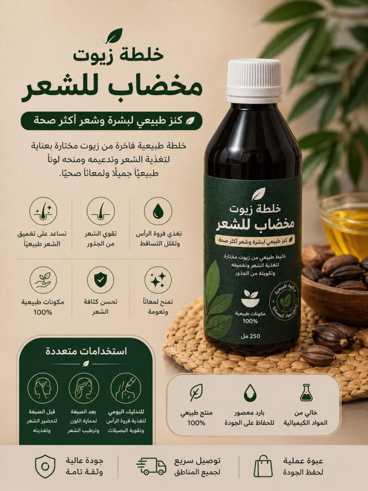 خلطات الزيوت للشعر