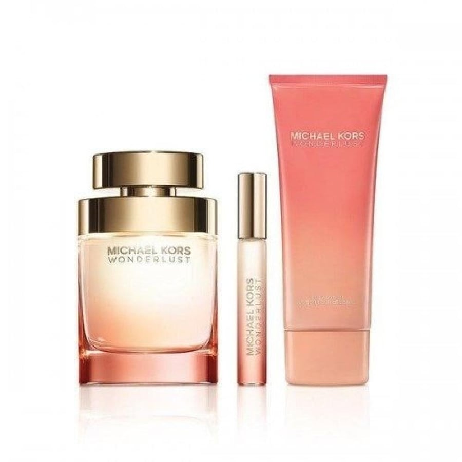 طقم مايكل كورس Wonderlust النسائي او دو بارفيوم (عطر 100مل+ب