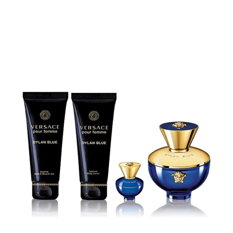 مجموعة فرزاتشي بور فيم ديلان بلو  أو دو برفيوم 100 مل عطر 5 مل لوشن الجسم 100 مل جل الاستحمام 100 مل