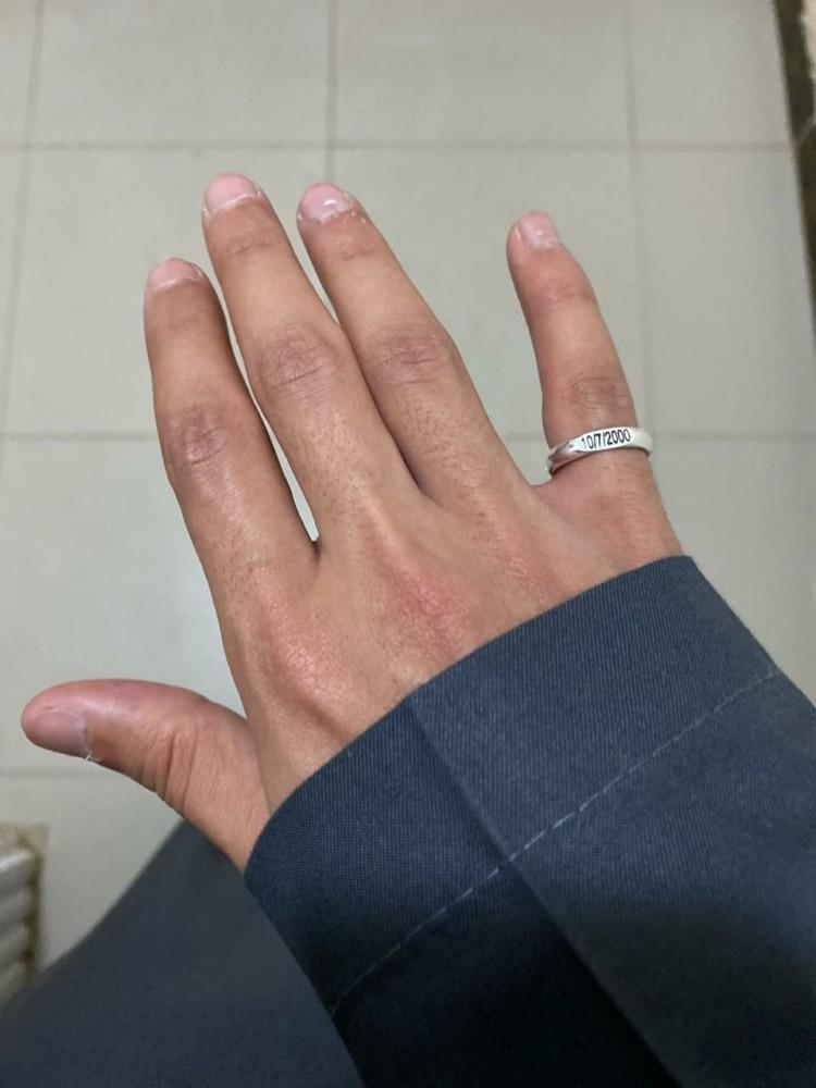 خاتم تاريخ فضه خالص عيار 925