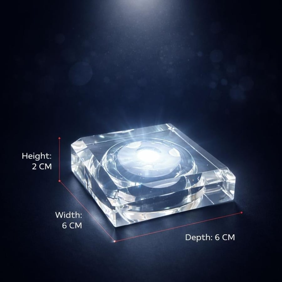 Glass light base